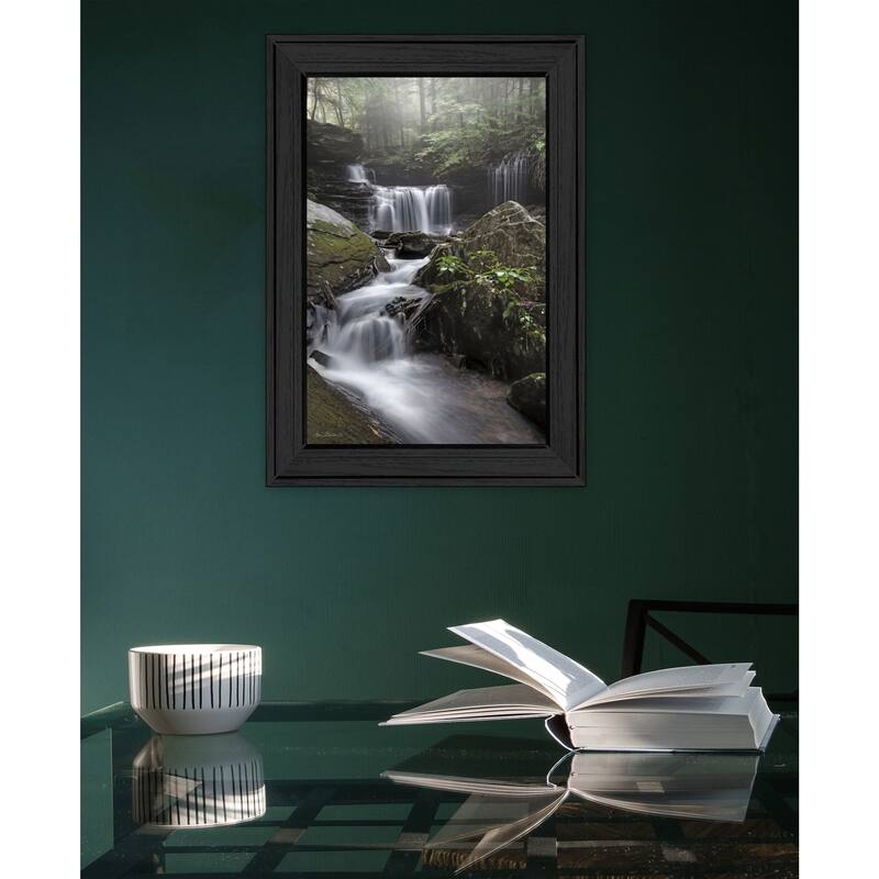 TrendyDecor4U "Rickett's Waterfall" Framed Print Wall Art