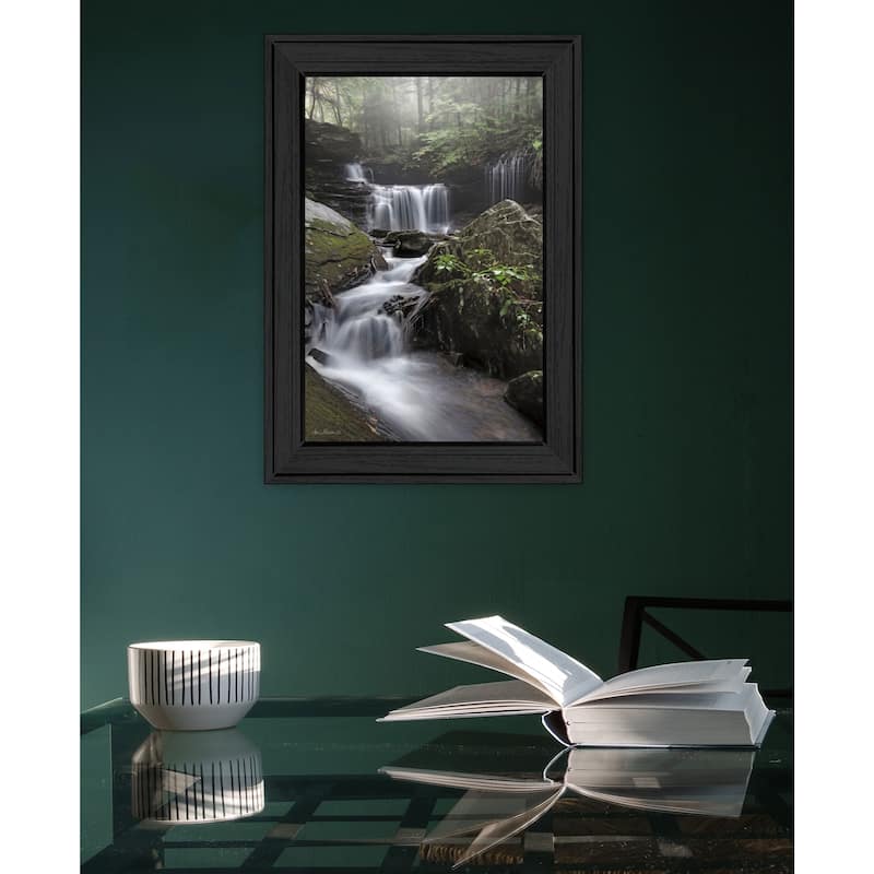 TrendyDecor4U "Rickett's Waterfall" Framed Print Wall Art