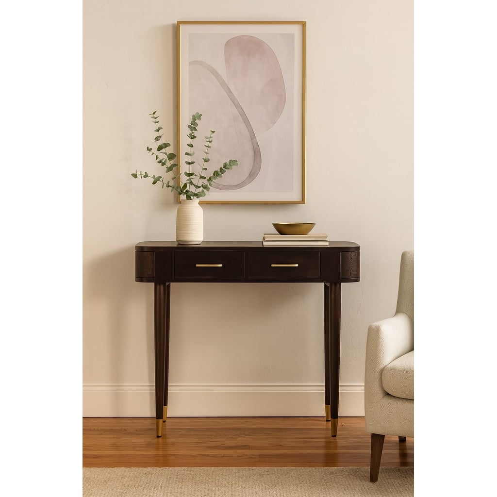 Artisan Furniture Solid Wood Belmont Console Table,Brown,1-Drawer