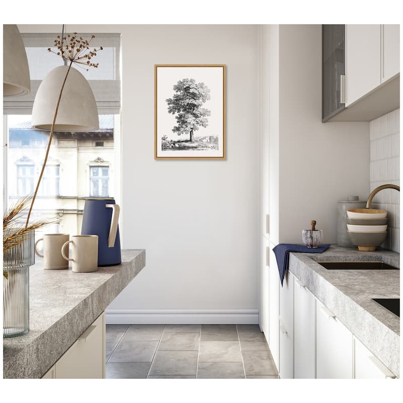 Kate and Laurel Sylvie Jean Victor Bertin Study of a Tree 1816 Framed Canvas by The Art Institute of Chicago