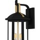 preview thumbnail 5 of 5, Crestfield 2-Light Matte Black Outdoor Wall Lantern