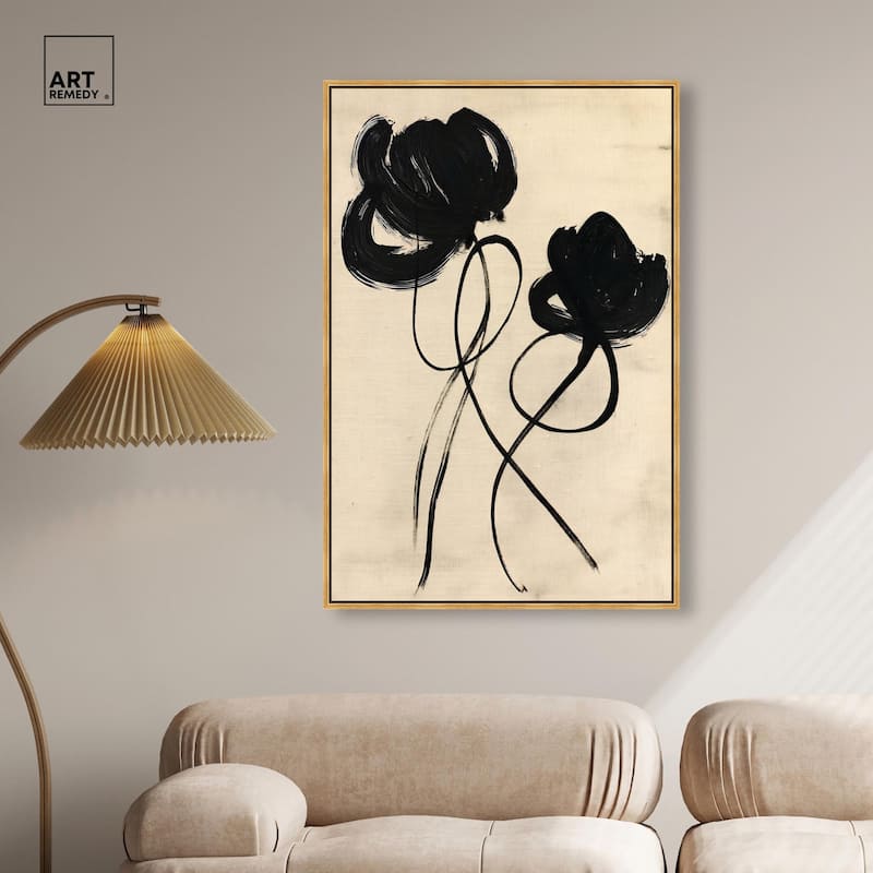 Florals in the Minimal II Canvas by Art Remedy