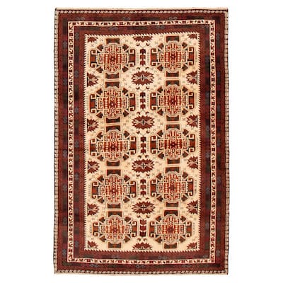 Teimani Cream Rug 3'10" x 6'1" - 3'10 x 6'1