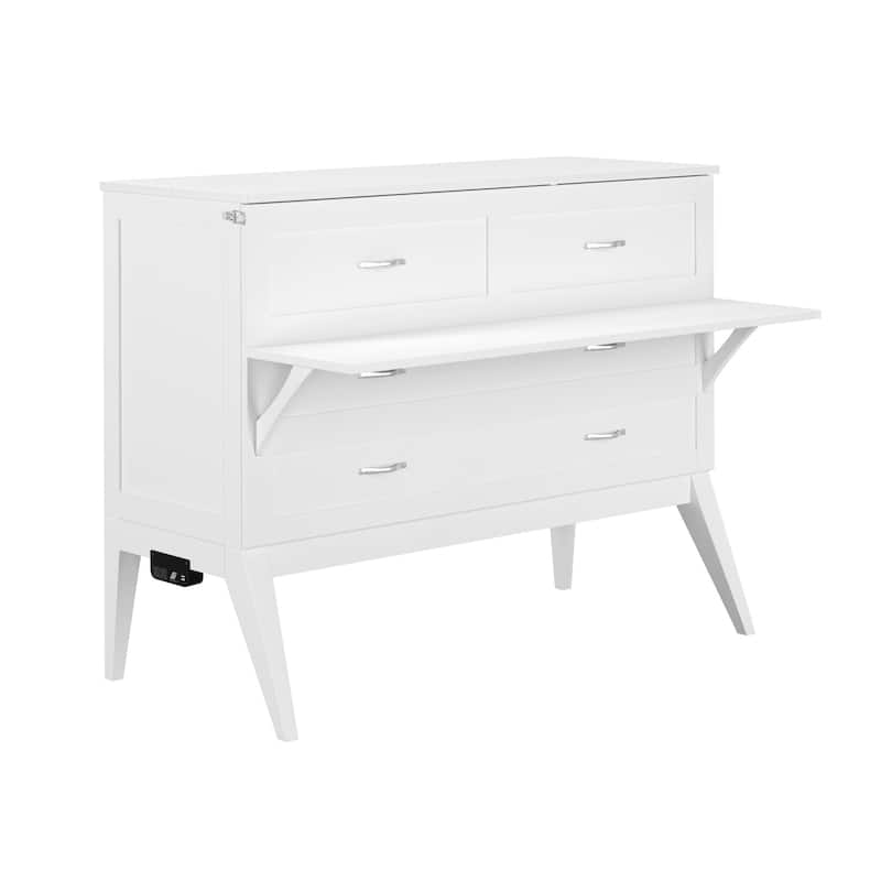 Northampton Full Murphy Bed Desk with Mattress