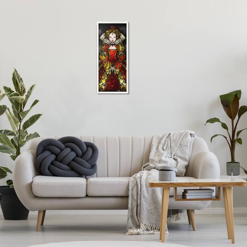 Stupell Royal Elizabeth I Portrait Framed Giclee Art Design By Mandie Manzano