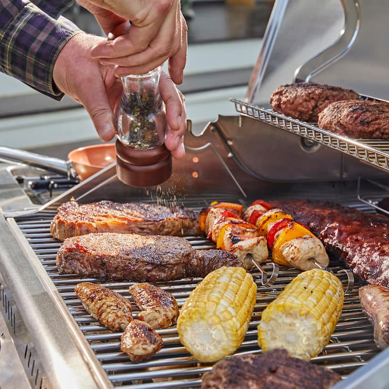 Royal Gourmet GA4402S 4-Burner BBQ Cabinet Style Gas Grill, Silver