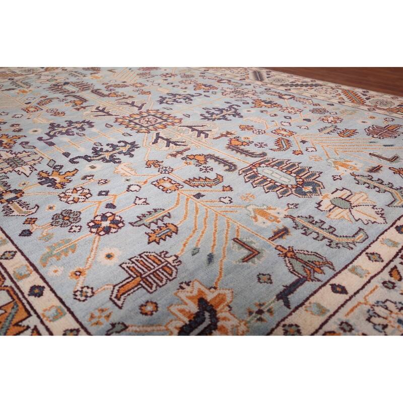 Oushak Oriental Area Rug Hand-Knotted Wool Carpet - 7'7"x 9'10"