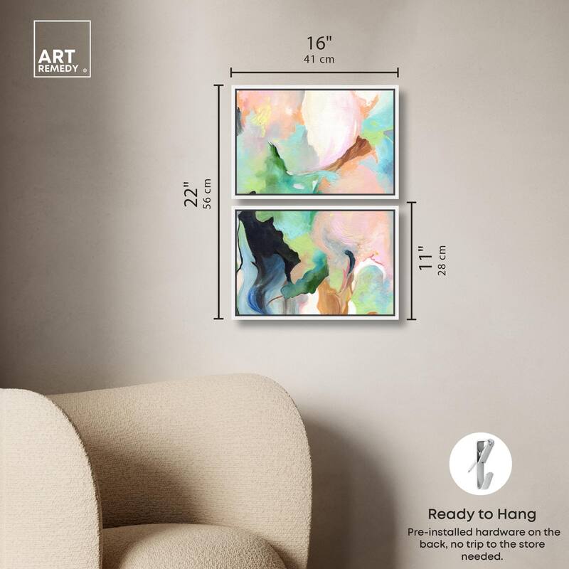 The Dreamer part II Canvas Set of 2 by Art Remedy