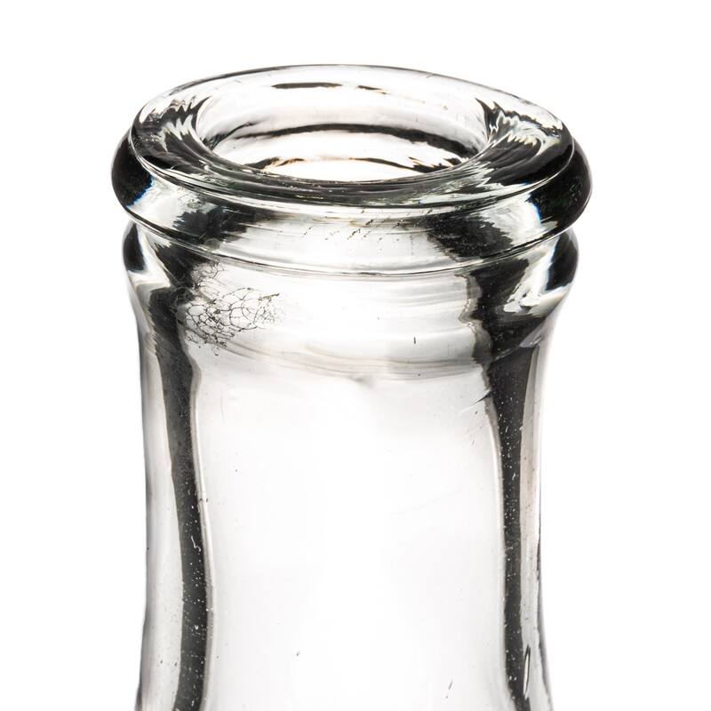 Large Decorative Glass Bottle, Clear