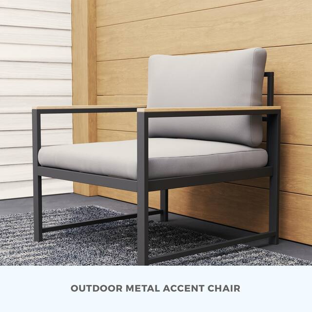 brookside meg outdoor metal sofa
