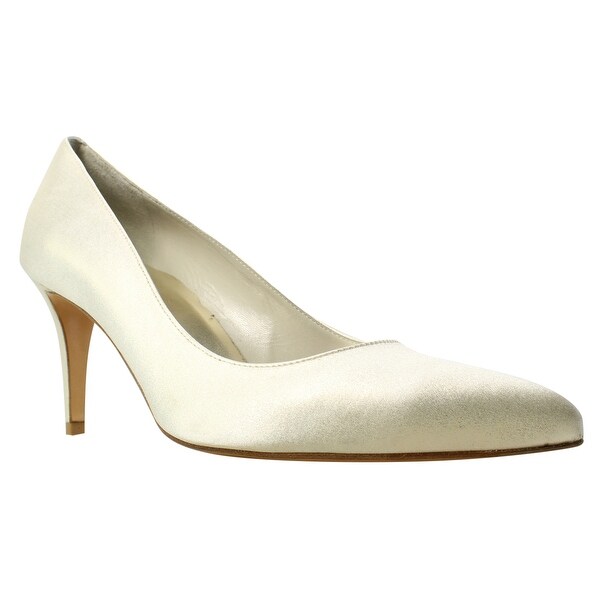 stuart weitzman gold pumps