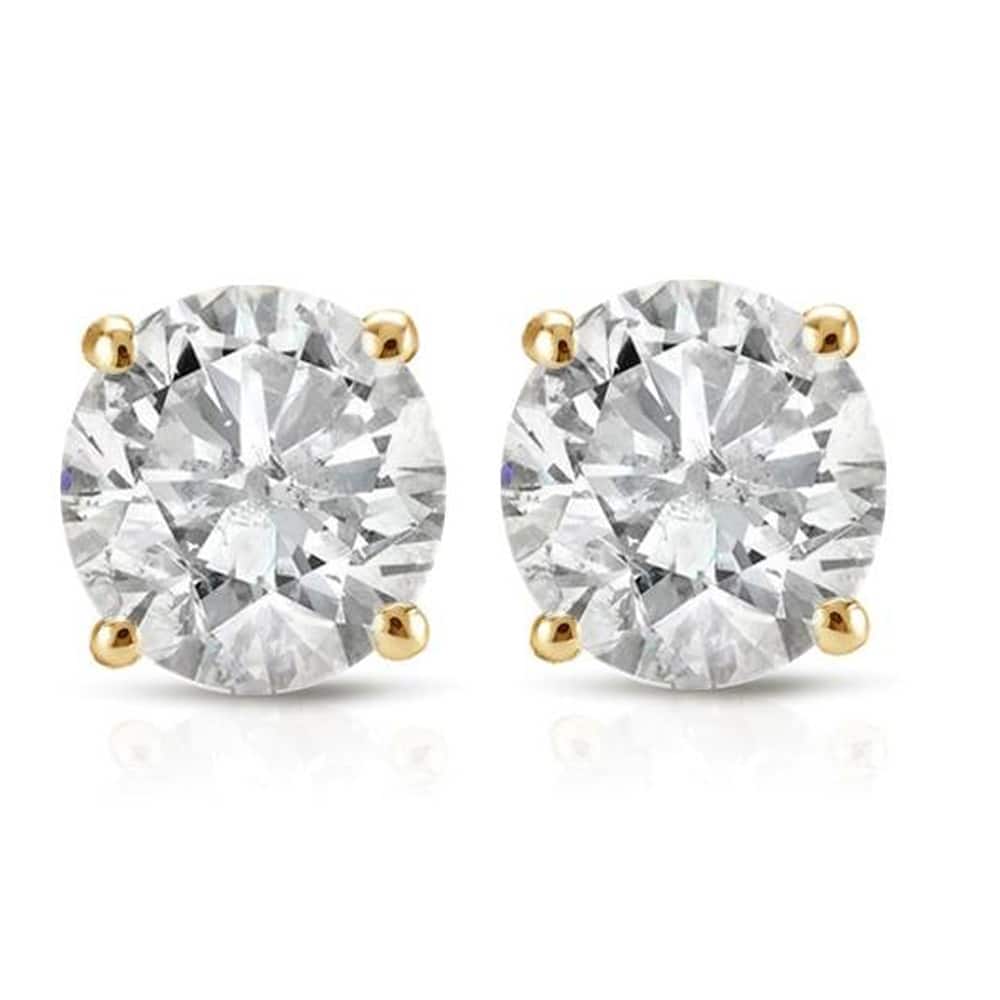 Bliss Diamond 1/3ct Diamond Studs Yellow Gold
