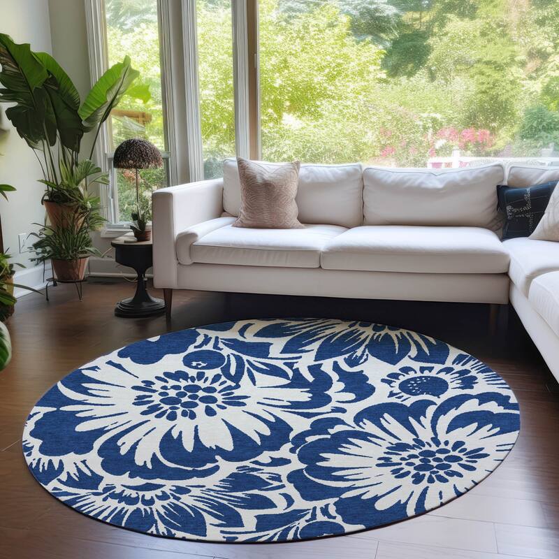 Allova Garden-Inspired Weather Resistant Classic Meets Modern Runner Outdoor Rug