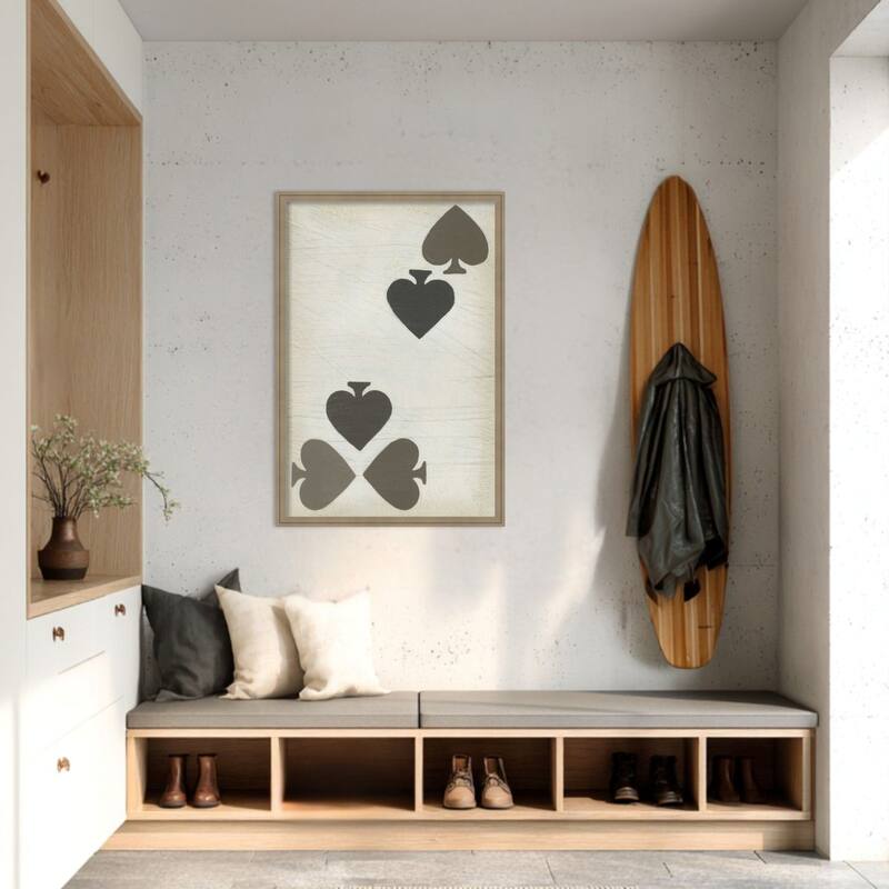 Amanti Art Framed Fabric Pinboard Fun and Games III by June Erica Vess Printed Bulletin Board - Board Size 24 x 36