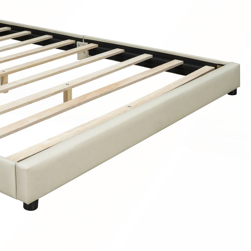 Queen Size and Twin XL Size Upholstered Platform Bed