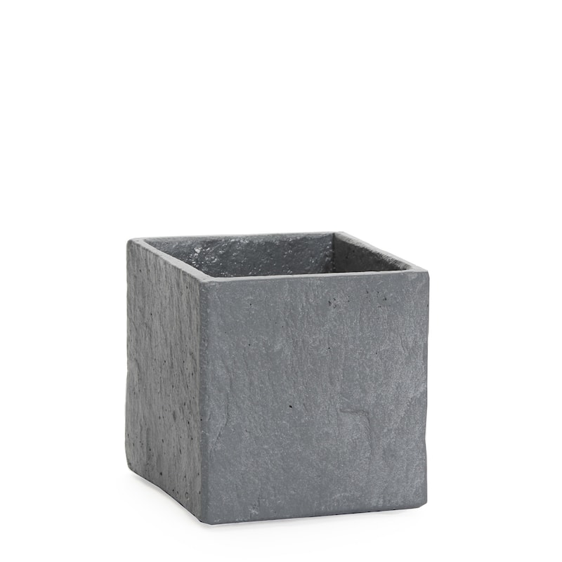 Lg. Sq. Slate Pot 8.25" x 8.25" - A - L.Grey