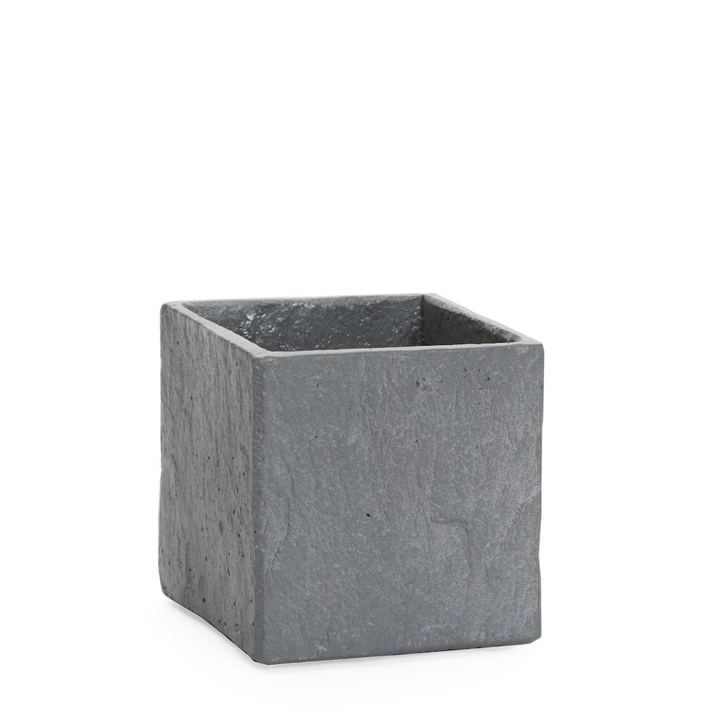 Lg. Sq. Slate Pot 8.25" x 8.25" - A - L.Grey
