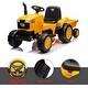preview thumbnail 4 of 5, 12V Kids Ride On Tractor,Battery Powered Tractor with Detachable Trailer, Remote Control, Music & Bright Headlight
