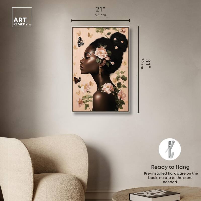 Apricot Whisper Canvas by Art Remedy