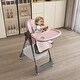 preview thumbnail 30 of 31, Adjustable Baby High Chair 0-6 Years -Portable Infant Feeding Seat with Safety Belt, Silent Lockable Wheels & Easy-Clean Design