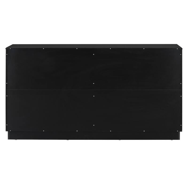 Rectangular Sideboard with 4 doors and metal handles