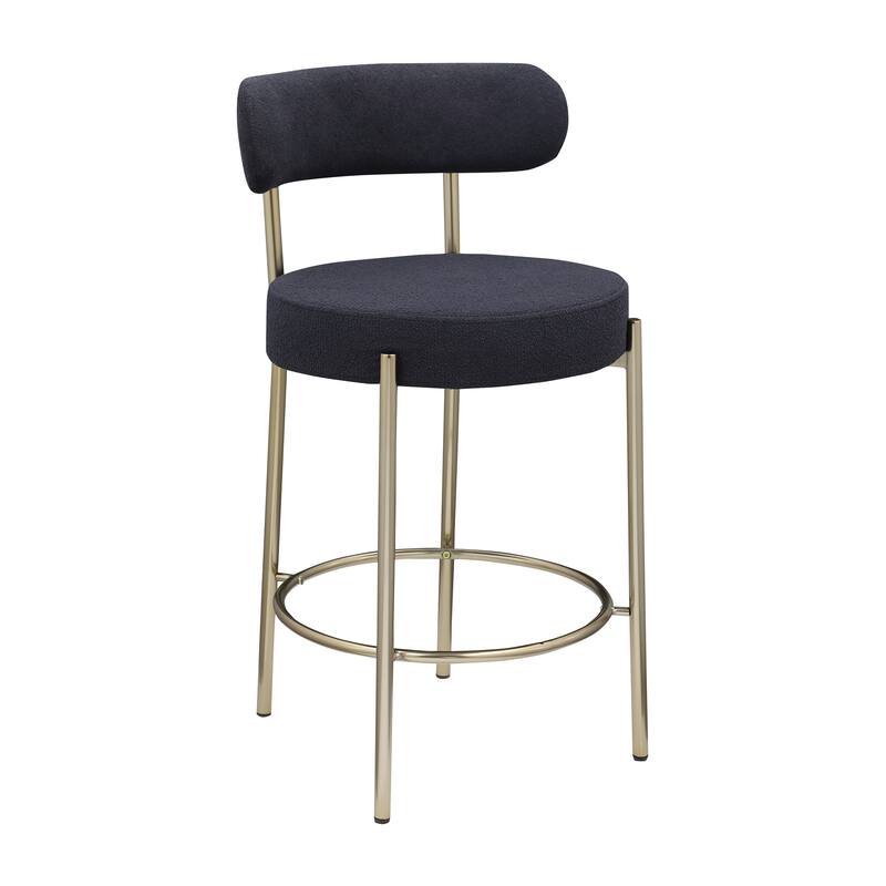 Modern Sherpa Counter Height Stools Set of 2