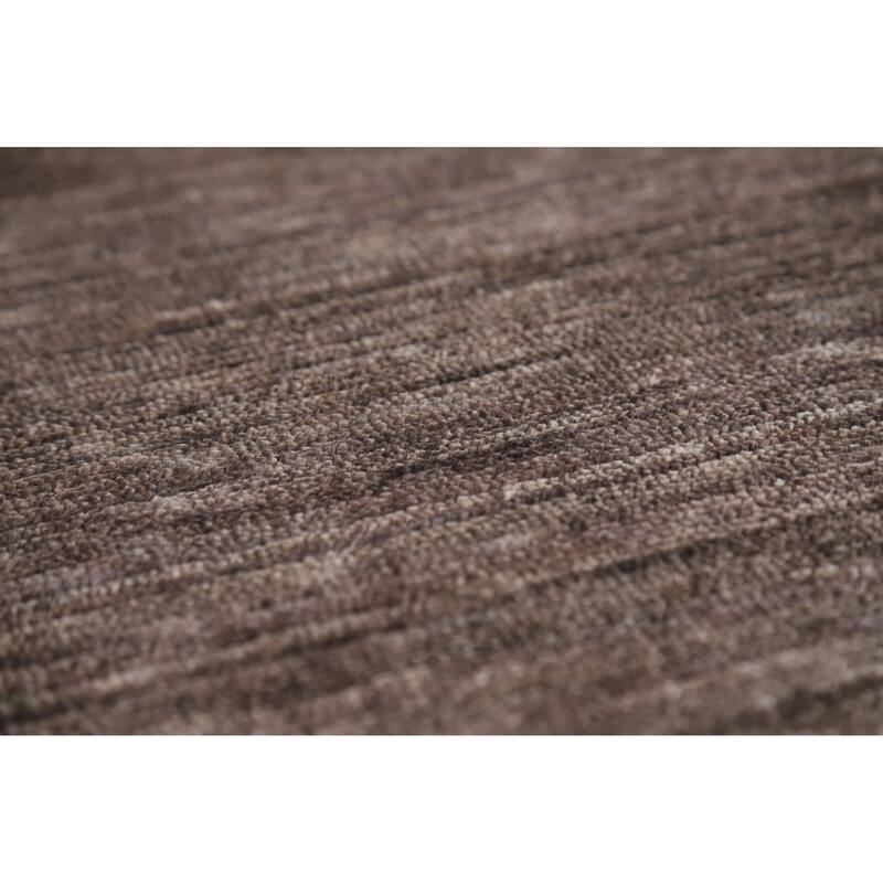 Hand Knotted Oriental 100% Wool Carpet Tribal Tribal Brown Gabbeh Area Rug - 9' 11'' X 7' 11''