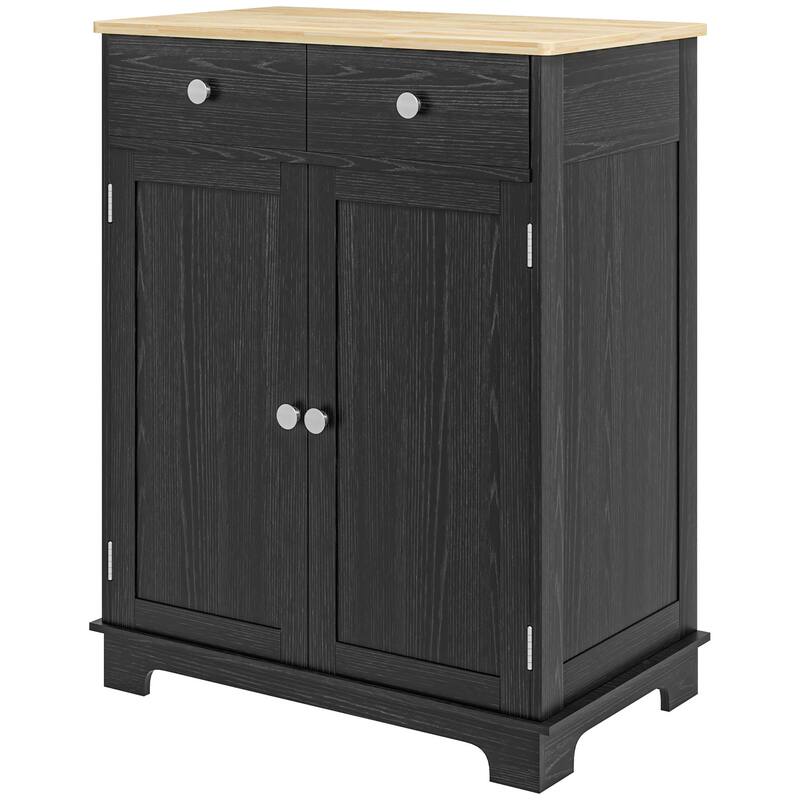Stylish Kitchen Storage Cabinet with 2 Drawers and Versatile Uses for Home