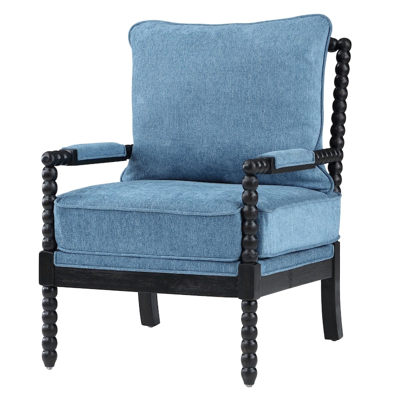 Spindle Chair with Gourd-Shaped Wood Frame
