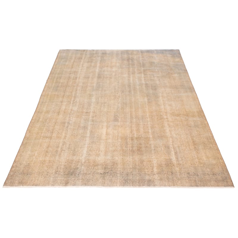 ECARPETGALLERY Hand-knotted Color Transition Taupe Wool Rug - 7'8 x 11'7