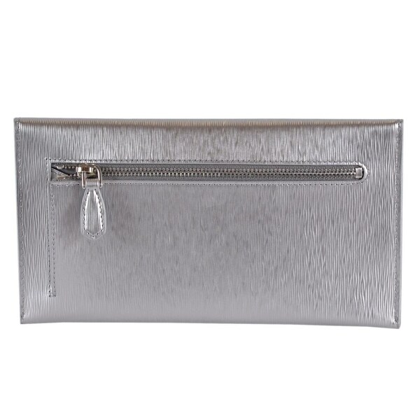 prada silver clutch
