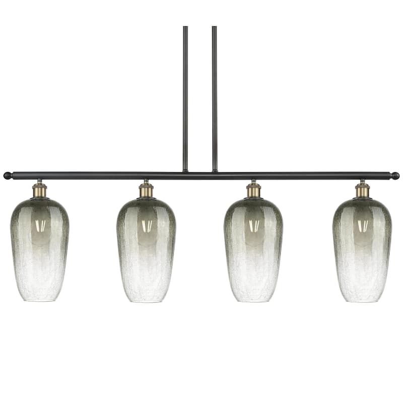 Innovations Lighting 516-4I-16-48 Brookhaven Flute Linear Brookhaven - Black Antique Brass / Slate