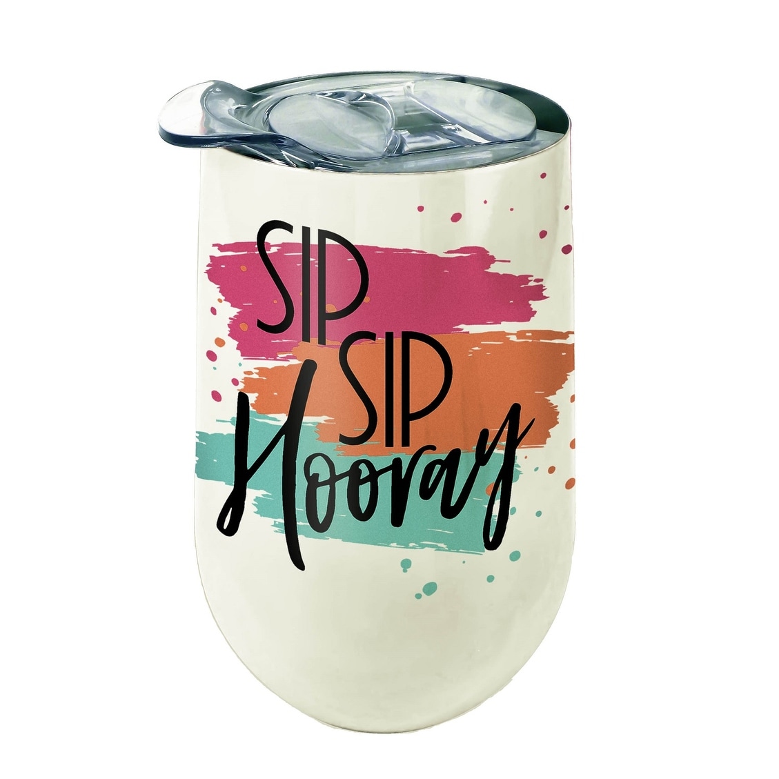 Sip Sip Hooray 12 oz. Insulated Wine Tumbler