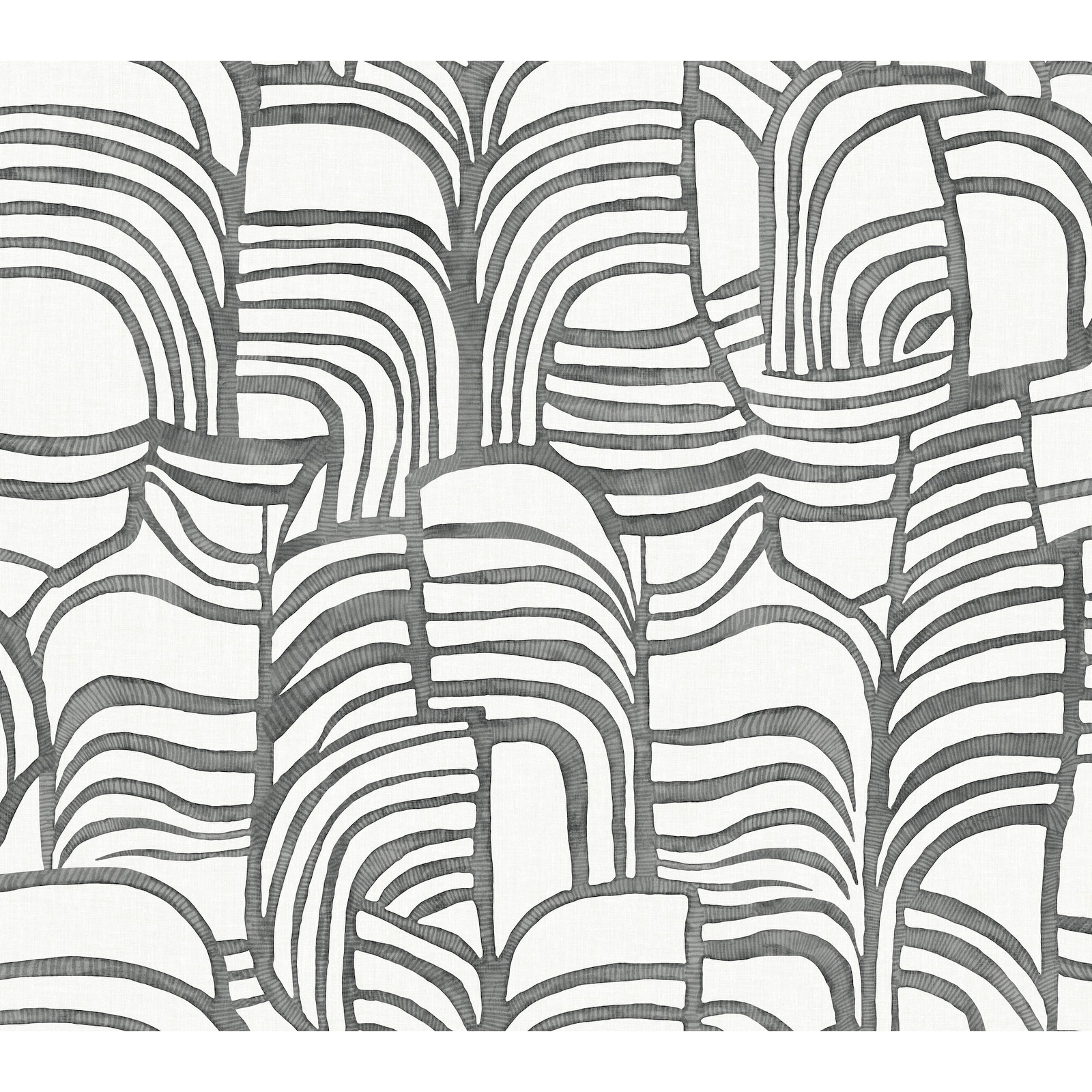 Nikki Chu Featherwork Black and White Premium Peel and Stick Wallpaper