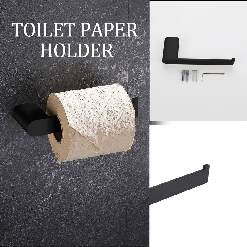 5 Piece Stainless Steel Bathroom Towel Rack Set Wall Mount