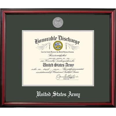 Patriot Frames Army 8x10 Discharge Petite Frame with Silver Medallion