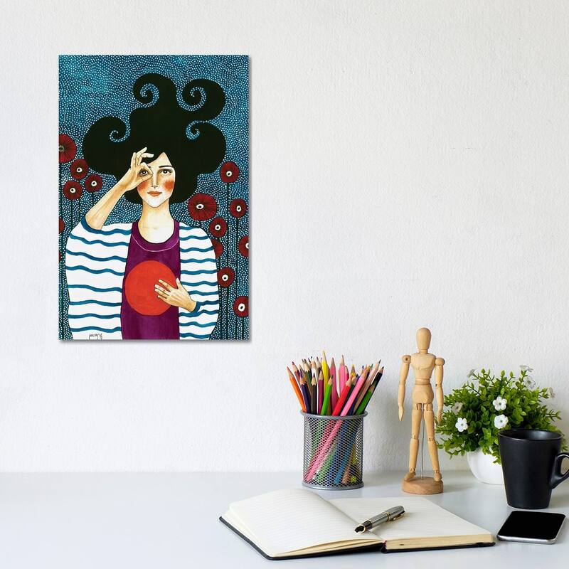 iCanvas "Moment Of Solace" by Hulya Ozdemir Canvas Print - 12x8x0.75
