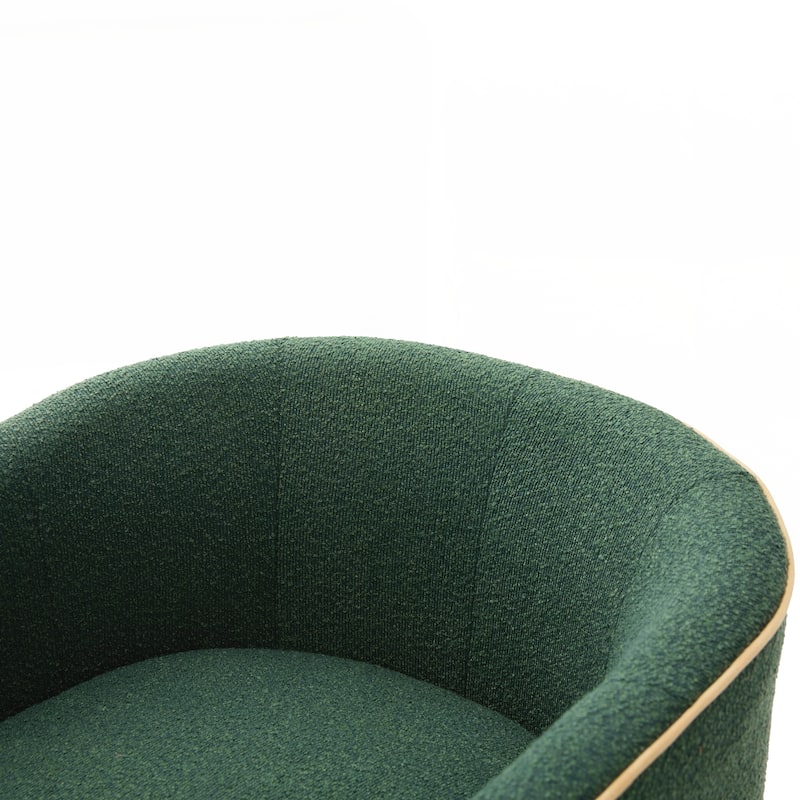 Swivel Accent Chair Upholstered Club Chair Barrel Sofa Chair for Living Room , Reading Corner, and Small Spaces