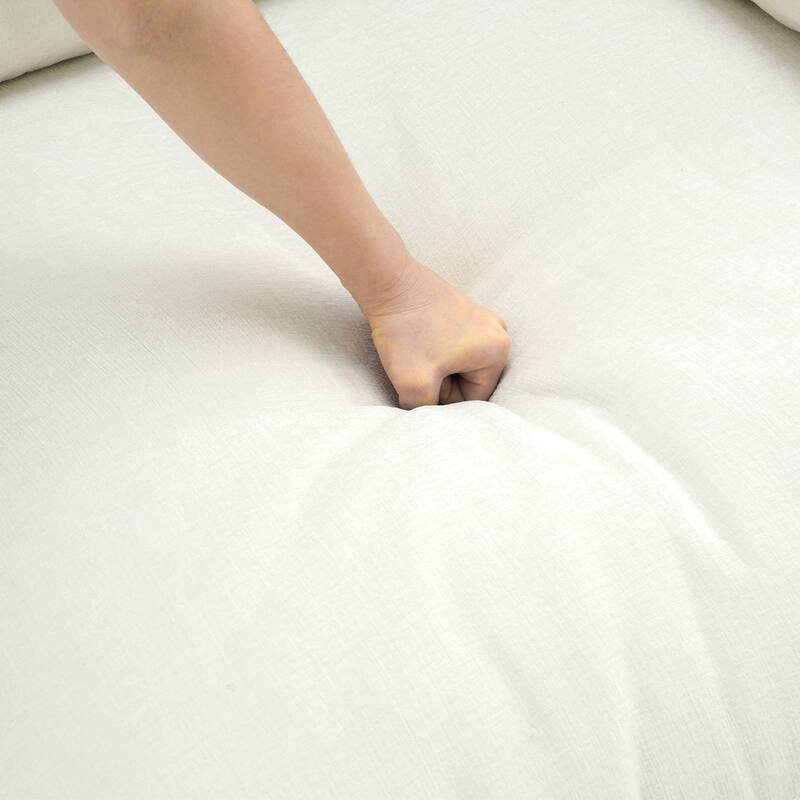 Comfy Cloud Oversized Chenille Modular Sectional Sofa Armchair Set