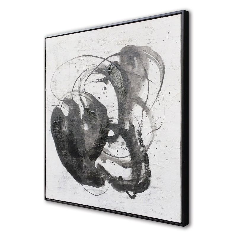 Abyss Hand Painted Framed Canvas 30" x 30" - Abyss II 