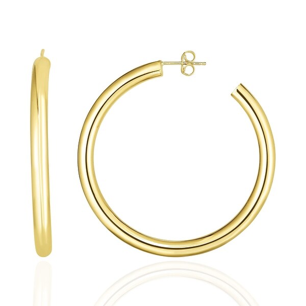 real rose gold hoop earrings