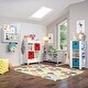 preview thumbnail 24 of 44, RiverRidge Kids Reading Nook Cushioned Toy Storage Bench with Cubby Organizers with Optional Fabric Bins- White