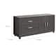 Lou 51 Inch Modern Office Credenza File Cabinet, 2 Drawers, Wheels ...