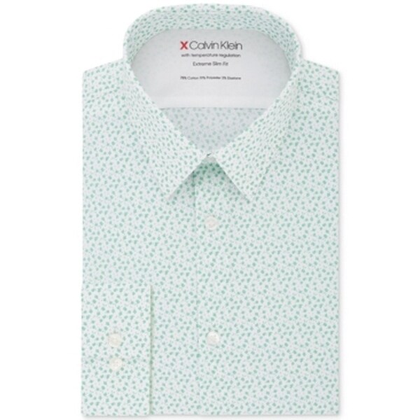 green slim fit dress shirt