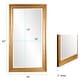 preview thumbnail 2 of 5, Allan Andrews Gold Wood Framed Full Length Chandler Wall Mirror