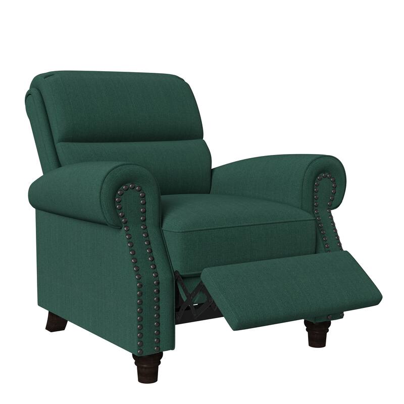 Copper Grove Jessie Linen Push-back Recliner Chair
