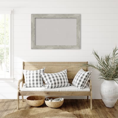 Dove Greywash Framed Grey Corkboard Bulletin Board