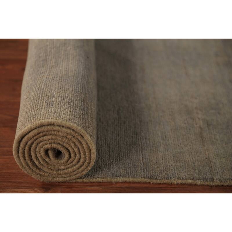 Modern Gabbeh Runner Rug Handmade Wool Carpet - 2'9" x 9'9"