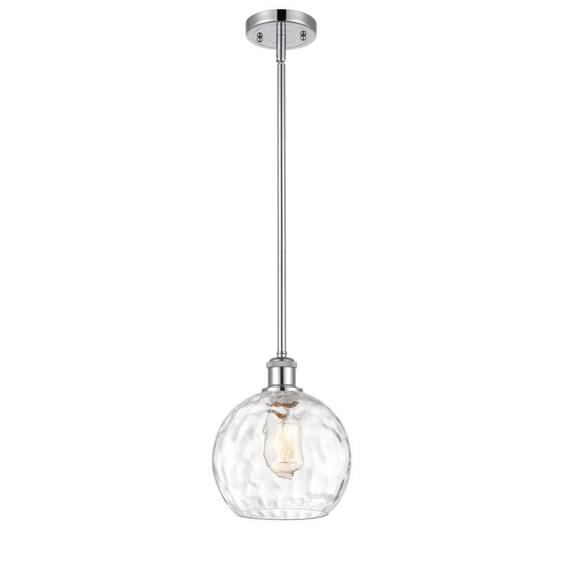 Innovations Lighting Athens Water Glass 1 Light 8" Mini Pendant - Polished Chrome