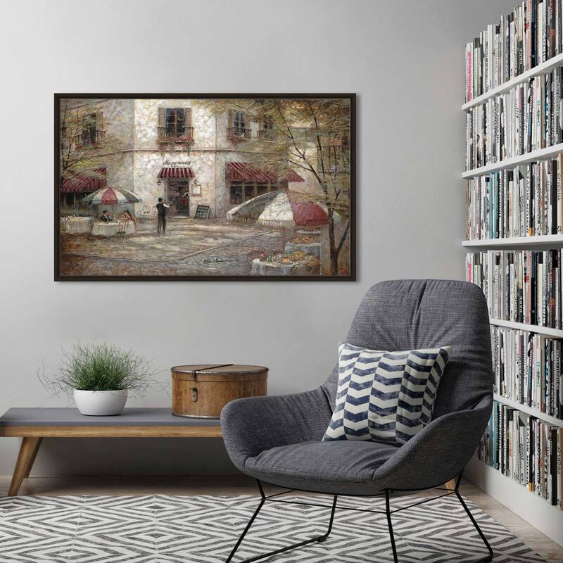 "Maggianos" by Ruane Manning Print on Floating Canvas